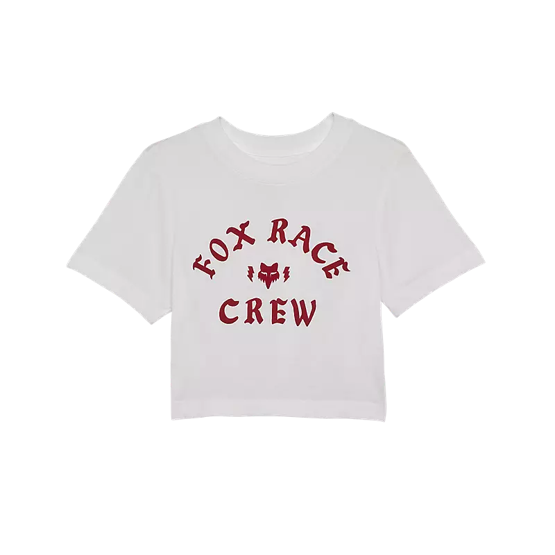 Womens Race Crew Cropped Tee