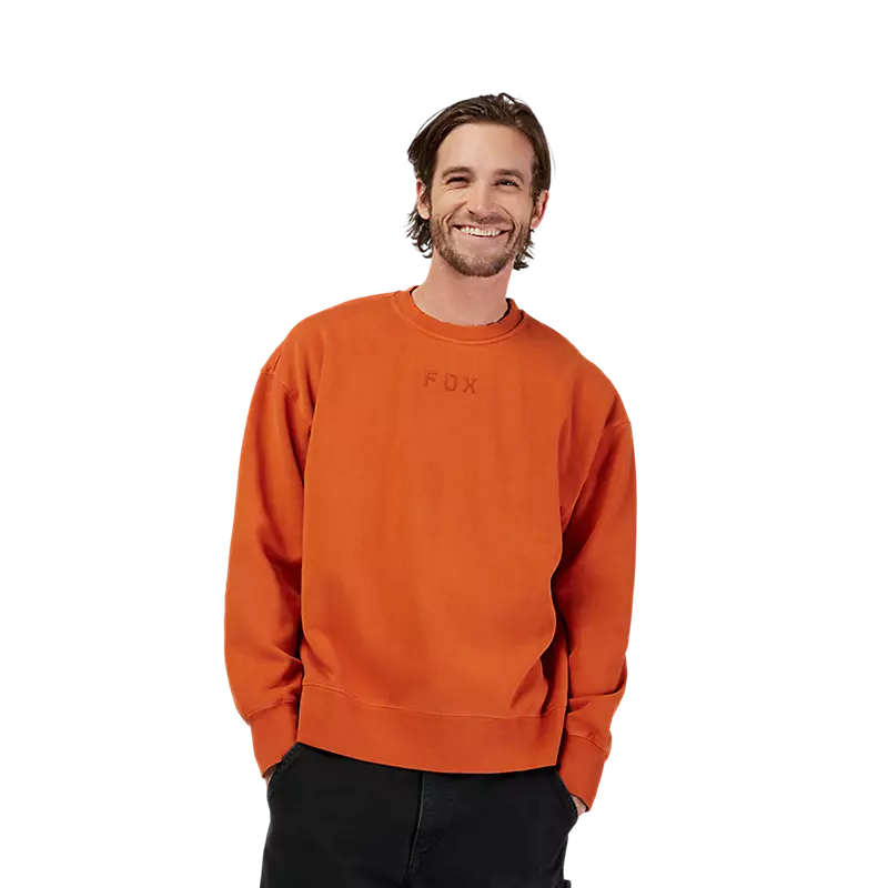Fox Wordmark Oversized Fleece Crew