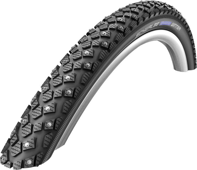 Schwalbe Marathon Winter Plus Performance Rigid RaceGuard Winter Compound Tyre in Black 26 x 1.75"