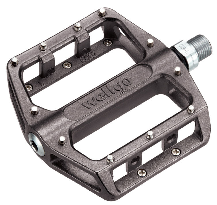 Wellgo B087U 9/16" Alloy Platform BMX/ATB Pedal - Black