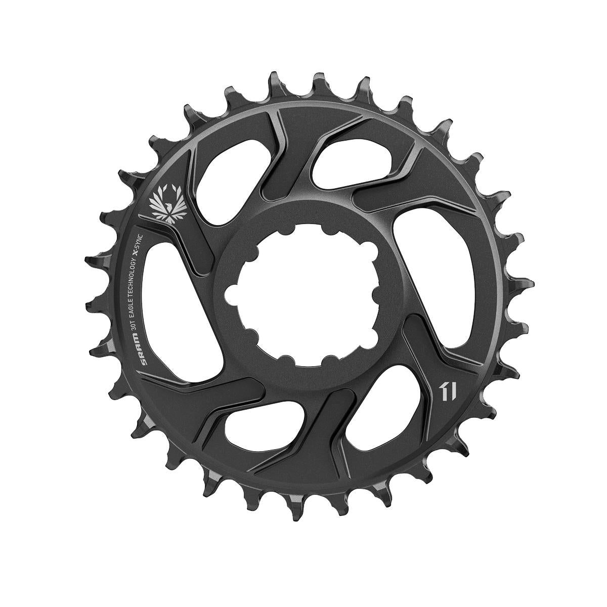 SRAM Chain Ring X-SYNC 2 Oval 32T Direct Mount 3mm Offset Boost Alum Eagle Black: BLACK 34T