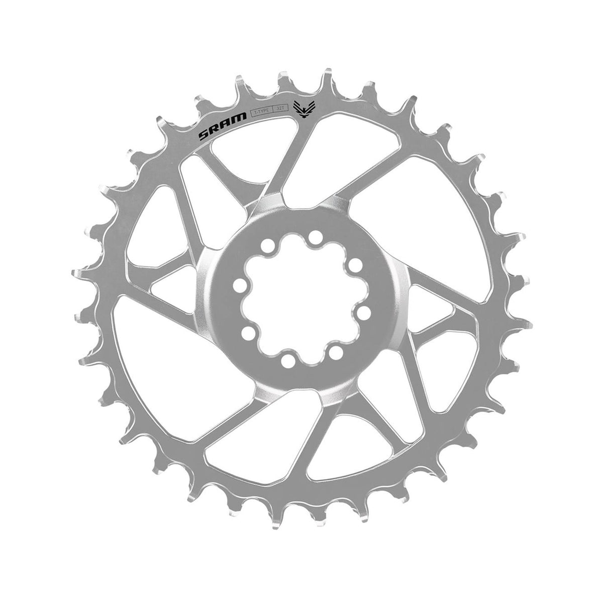 SRAM Chain Ring T-Type Eagle Steel Direct Mount 3mm Offset Eagle (Including 8 Bolts) Black - S1000: BLACK 34T