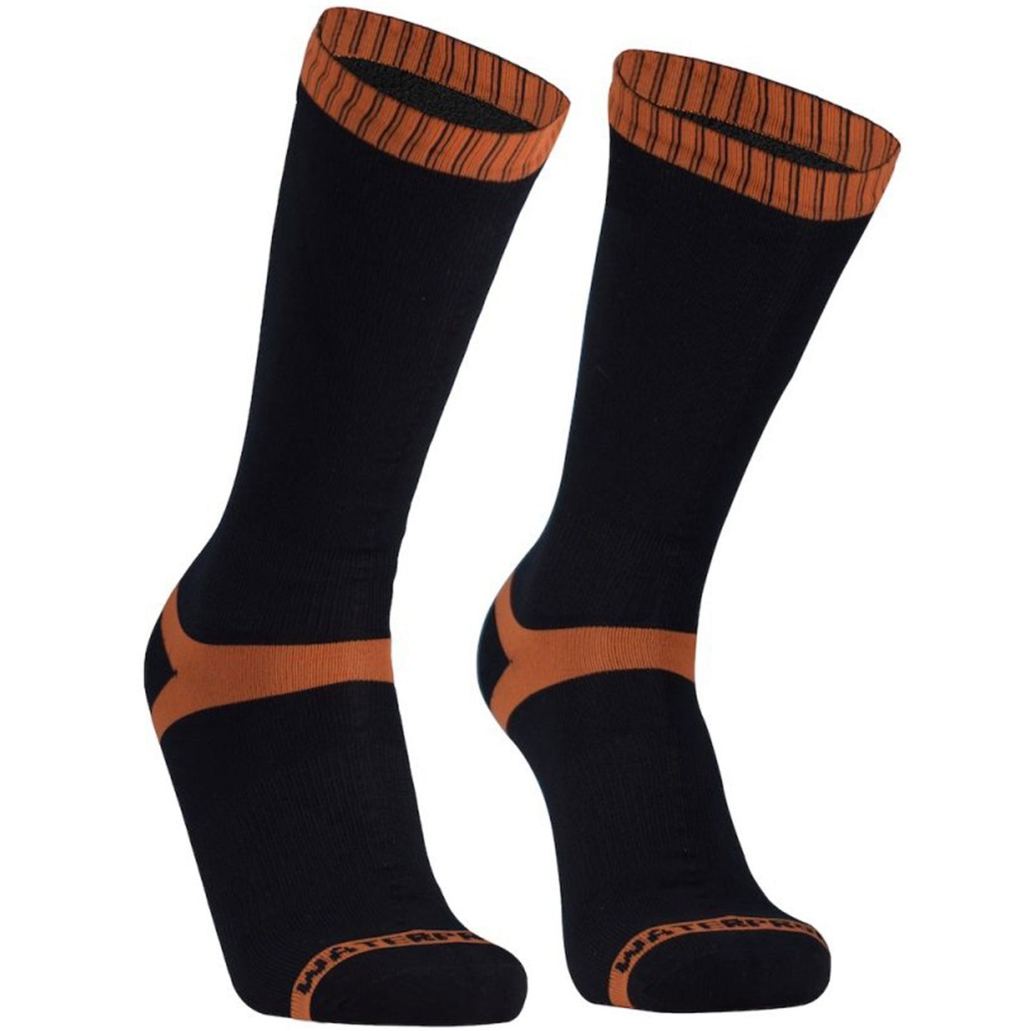 Dexshell - Hytherm Pro Socks Black Tangelo stripe - M