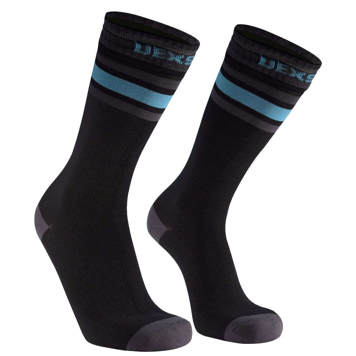 Dexshell - Ultra Dri Sports Socks Aqua Blue stripe - XL
