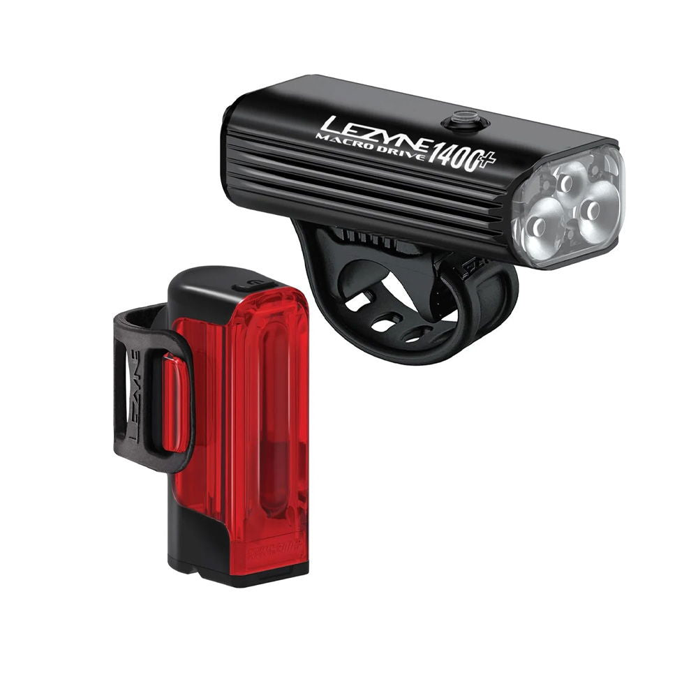 Lezyne - Macro Drive 1400+ / Strip Drive Pro 400+ Pair