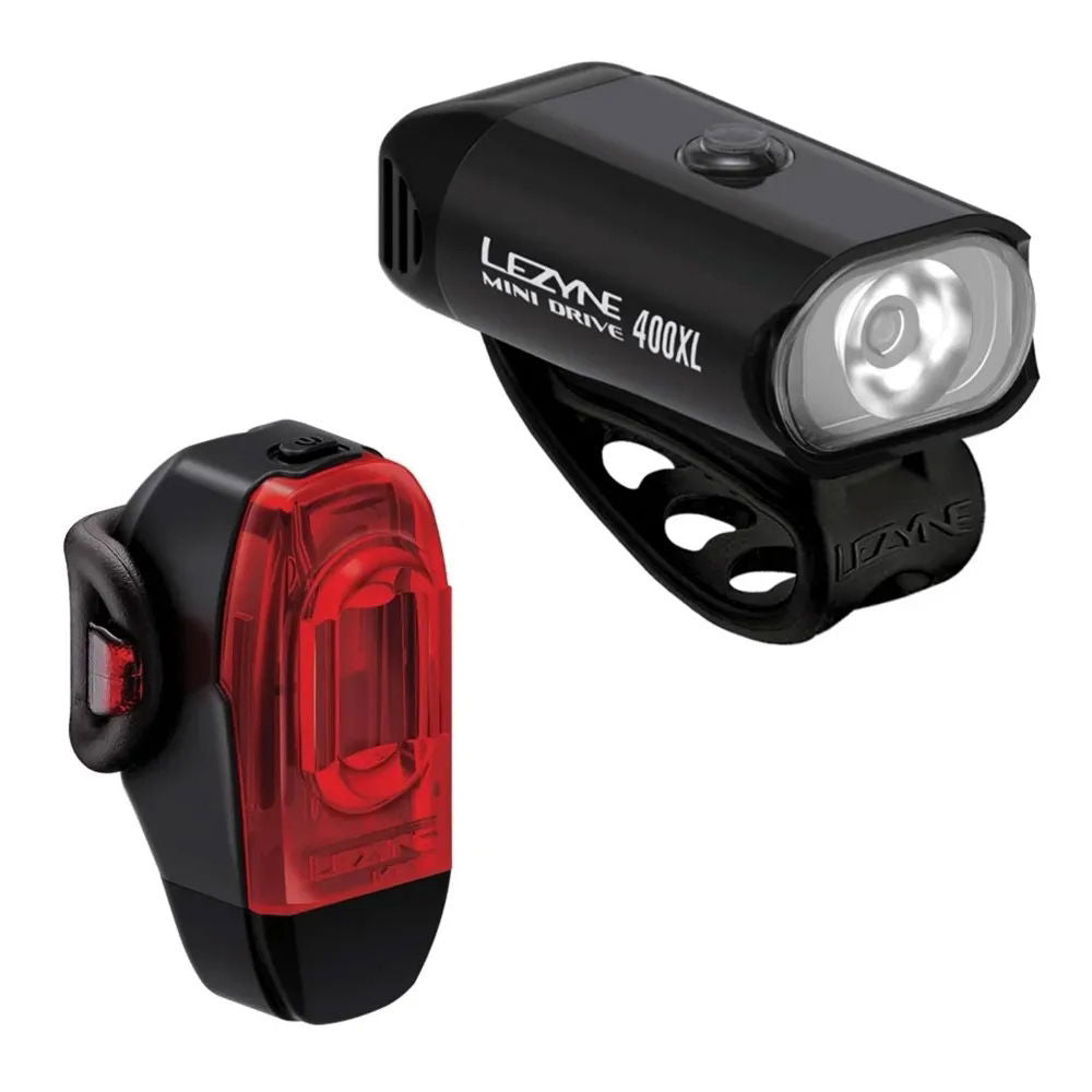Lezyne - Mini Drive 400XL / KTV Drive+ Pair - Black / Black
