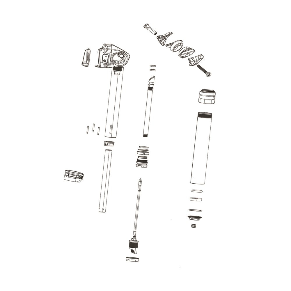 RockShox Rear Shock Reservoir Tube - 68Mm -Super Deluxe Air/Thrushaft C1/Coil R/Rc3/Rcr(67.5-75), Rct/Rc(37.5-65), Vivid Air/Coil C1+ (67.5-75): 68MM