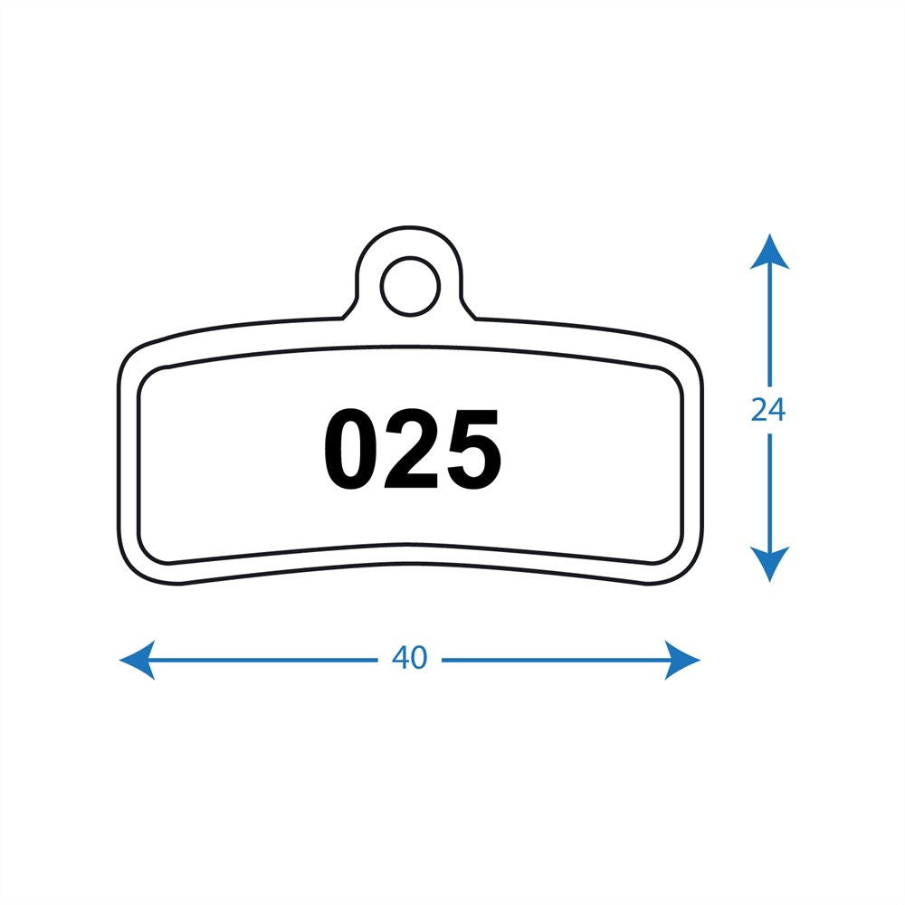 RWD - R025 Pads - Shimano 4Pot, TRP 4Pot - Sintered