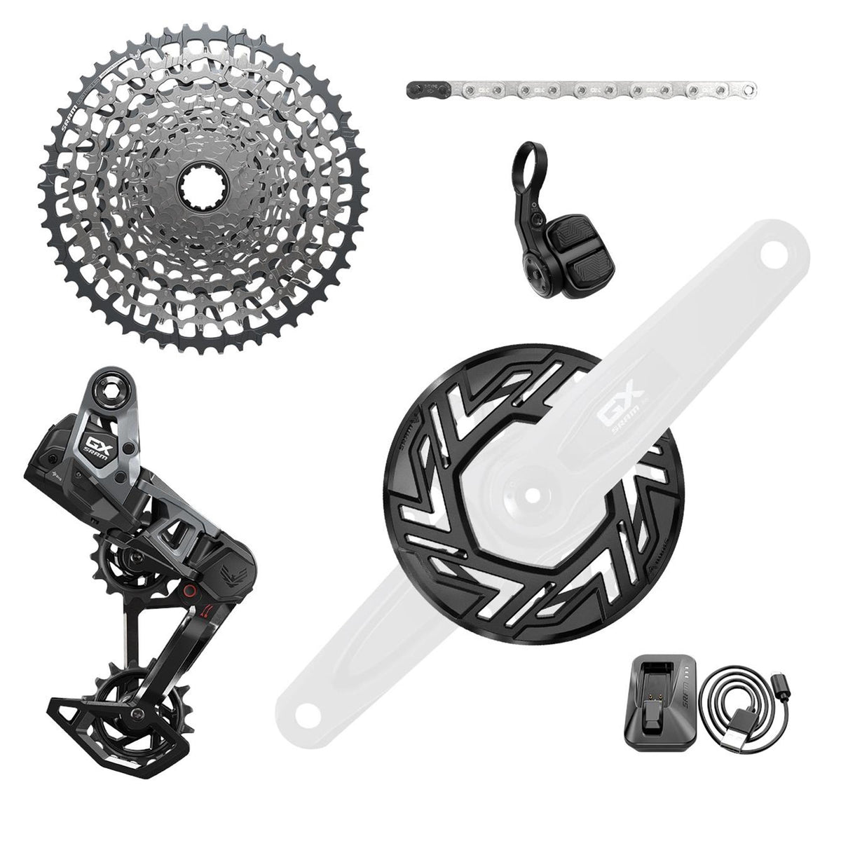 SRAM XX T-Type Eagle Transmission Powermeter AXS Groupset: 175MM