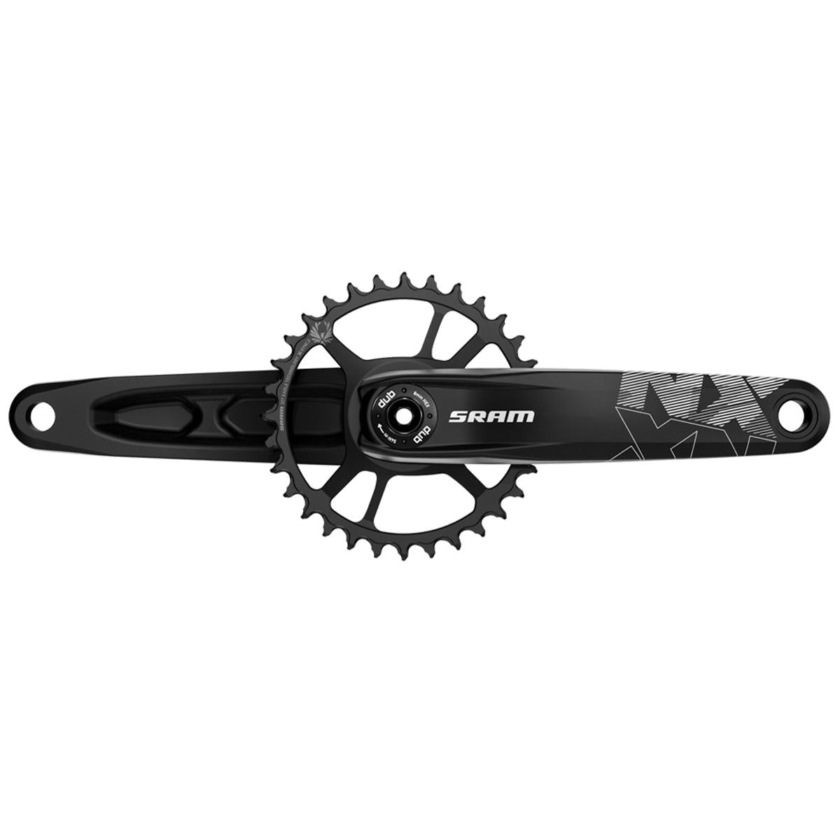 SRAM Crankset SX Eagle DUB 12s With Direct Mount 32T X-SYNC 2 Steel Chainring A1: BLACK 165MM