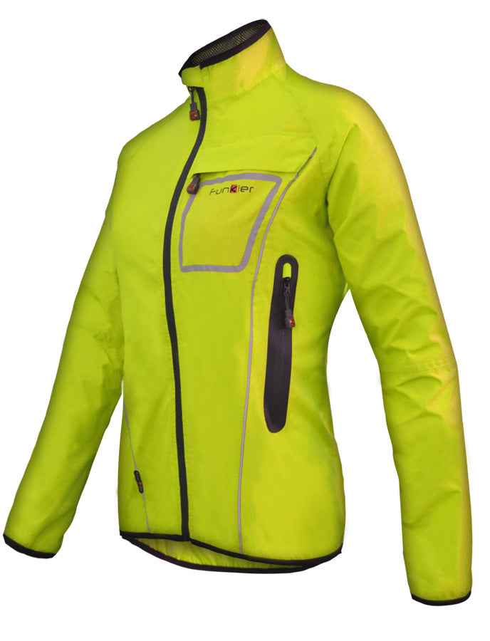 Funkier Storm WJ-1403 Ladies Waterproof Jacket in Yellow - X-Small