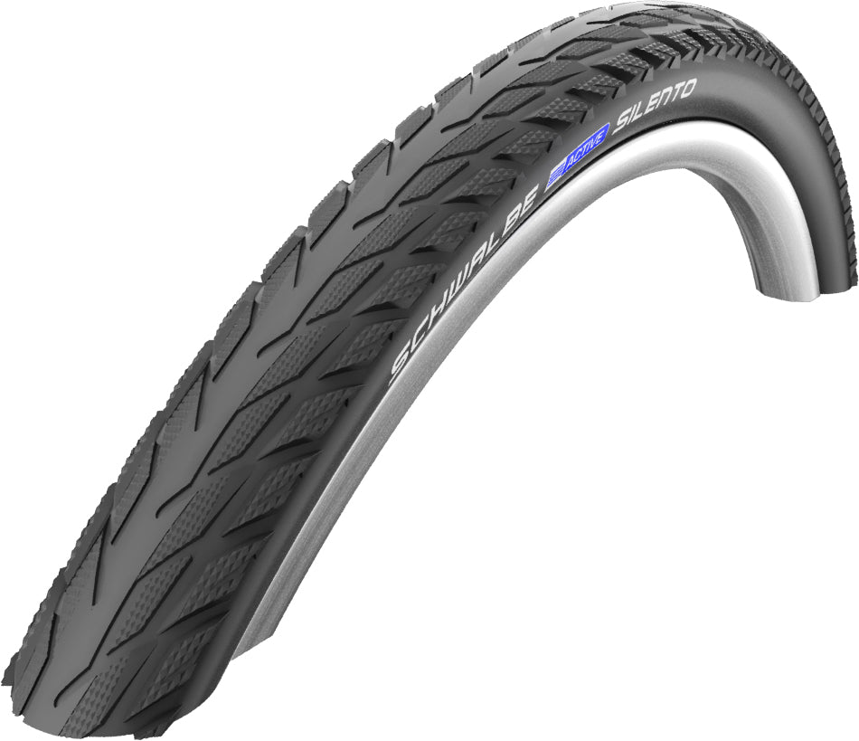 Schwalbe Silento Kevlar Guard SBC Compound Rigid Tyre in Black/Reflex - 26 x 1.75"