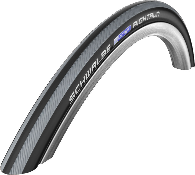 Schwalbe Right Run Kevlar Guard Black'n Roll Compound Rigid in Grey/Black 26 x 7/8" - 23-559