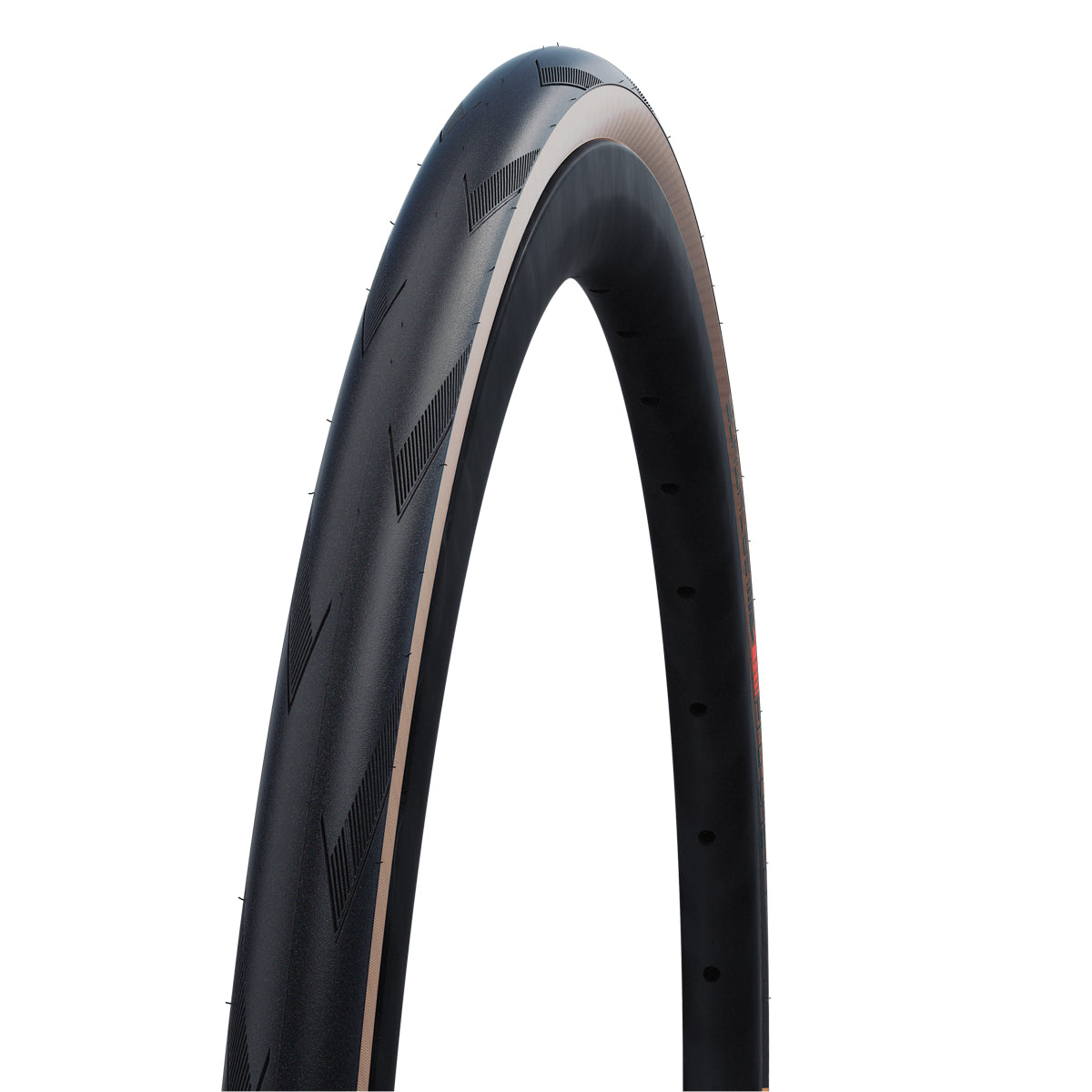 Schwalbe Pro One TLE Addix-Race Evolution V-Guard Super Race Tyre in Trans/Skin (Folding) - 700 x 25mm