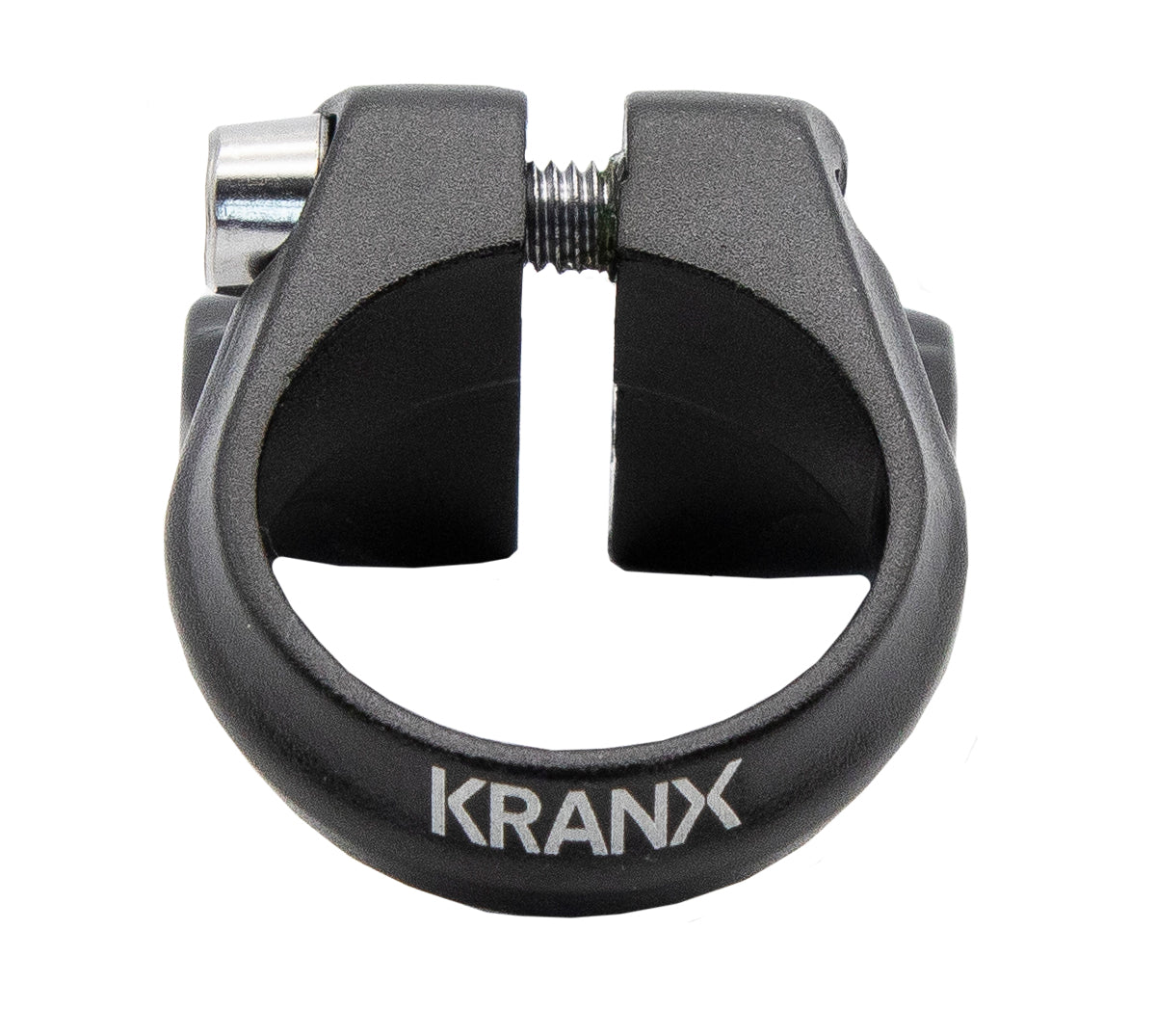 KranX Seat Clamp With Carrier Mount Eyelets in Black - 31.8mm