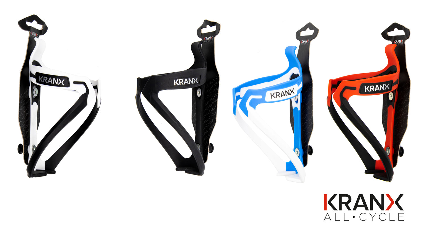 KranX Primo Bottle Cage - Black/Red