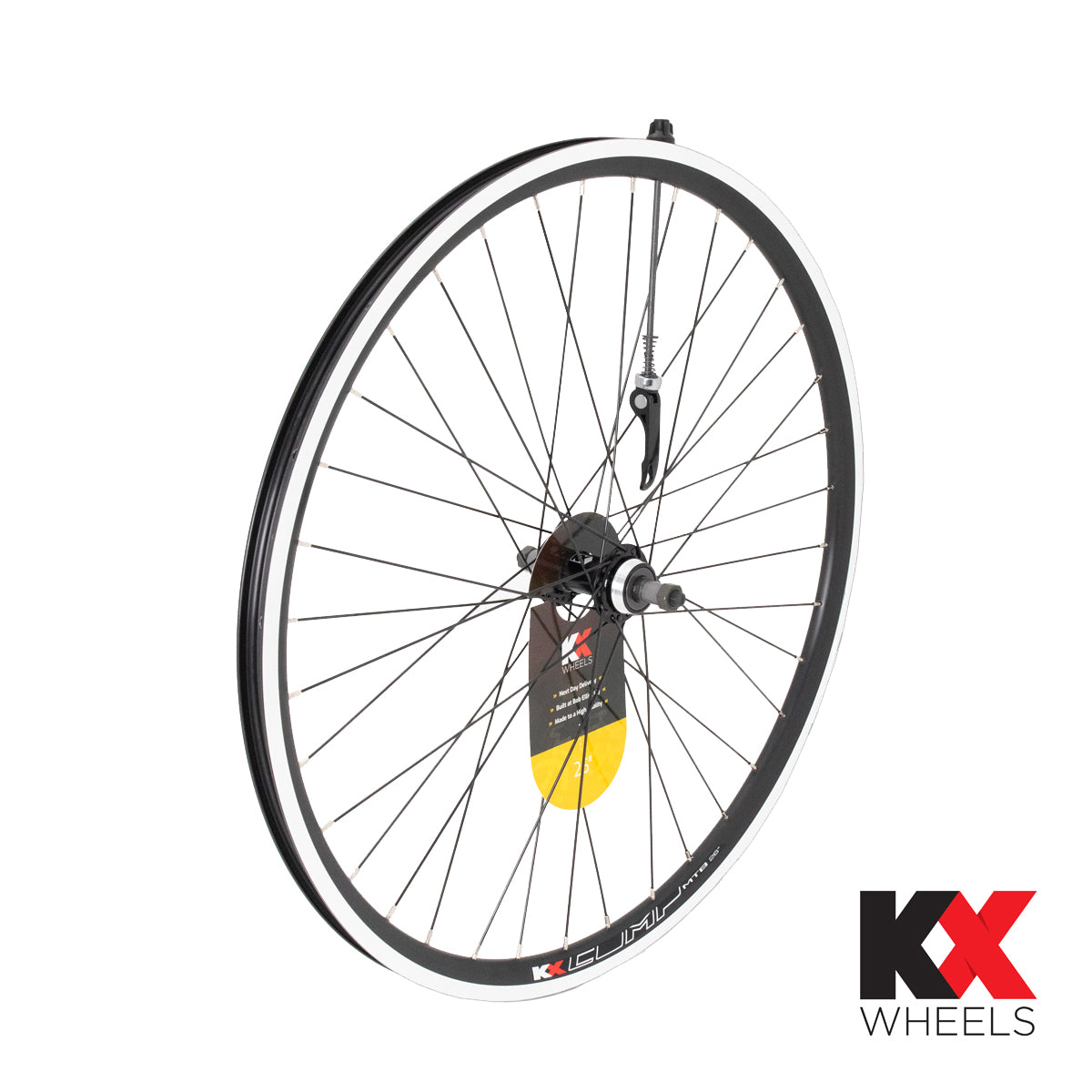 KX MTB 26" Doublewall Q/R Screw On Wheel Rim Brake (Rear) - Black
