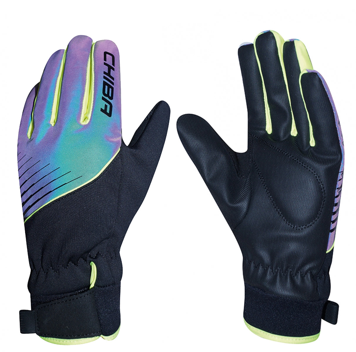 Chiba Kids Waterproof Kids-Line Glove in Rainbow/Reflect - Large