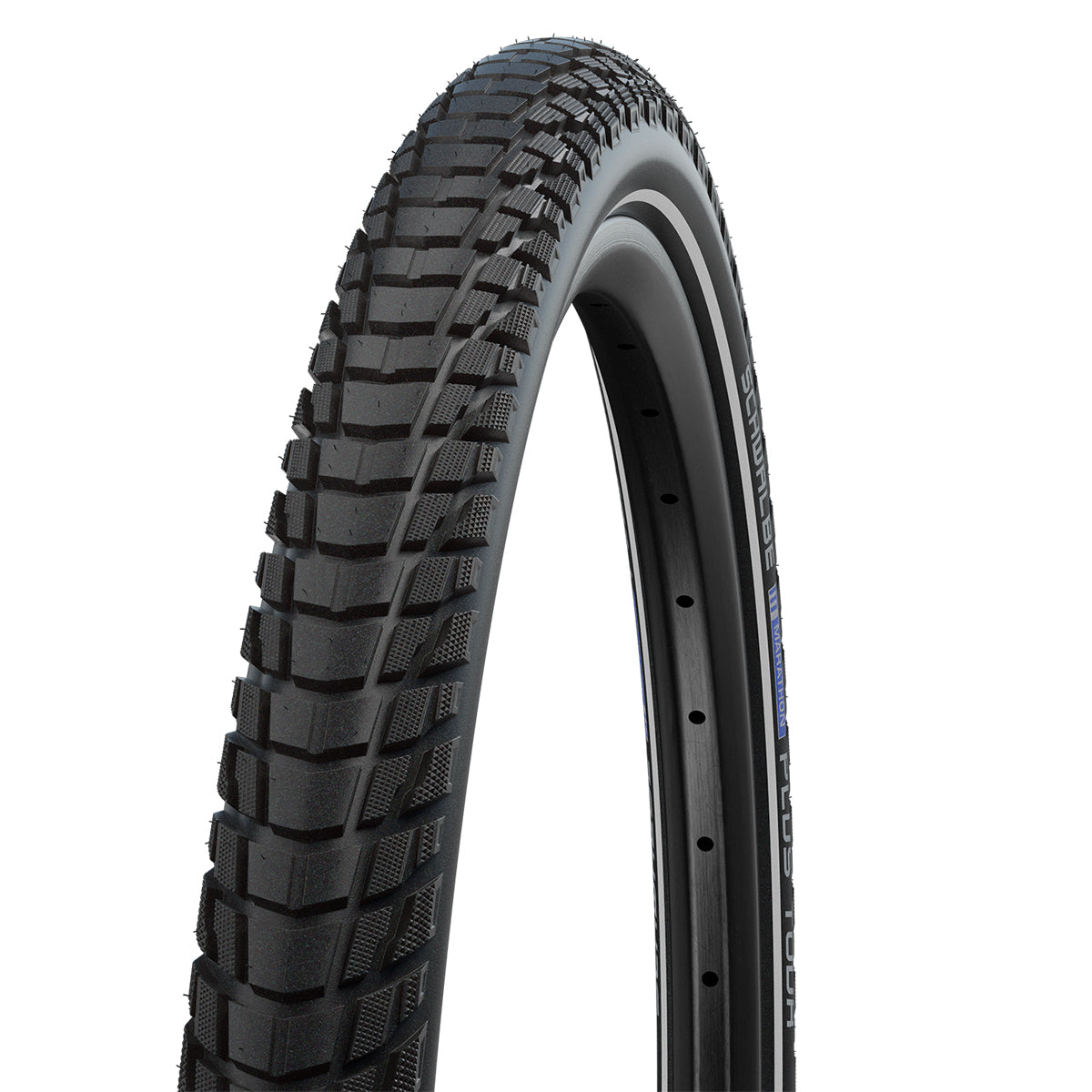 Schwalbe Marathon Plus Tour SmartGuard Touring Tyre in Black/Reflex (Wired) - 26 x 2.00" Addix