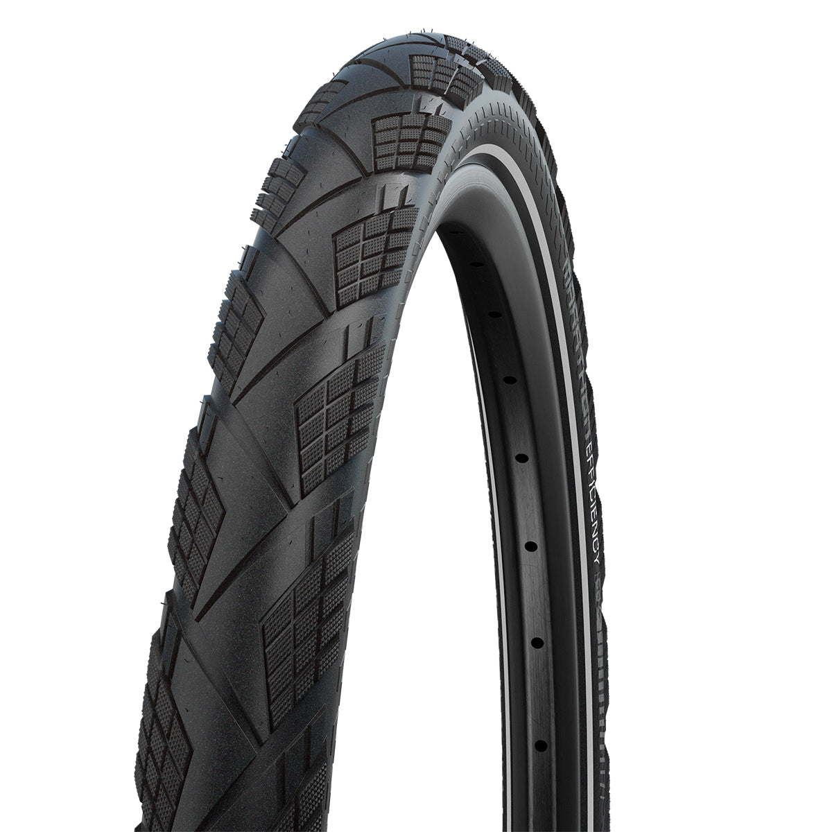 Schwalbe Marathon Efficiency Super Race V-Guard Touring Tyre in Black/Reflex (Folding) - 27.5 x 2.15"