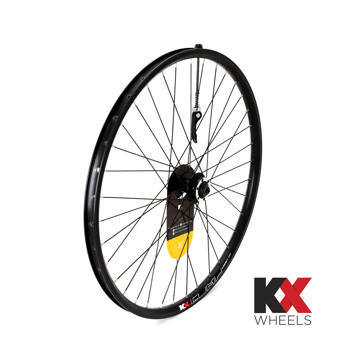 KX MTB 26" Doublewall Q/R Wheel Disc Brake (Front) in Black