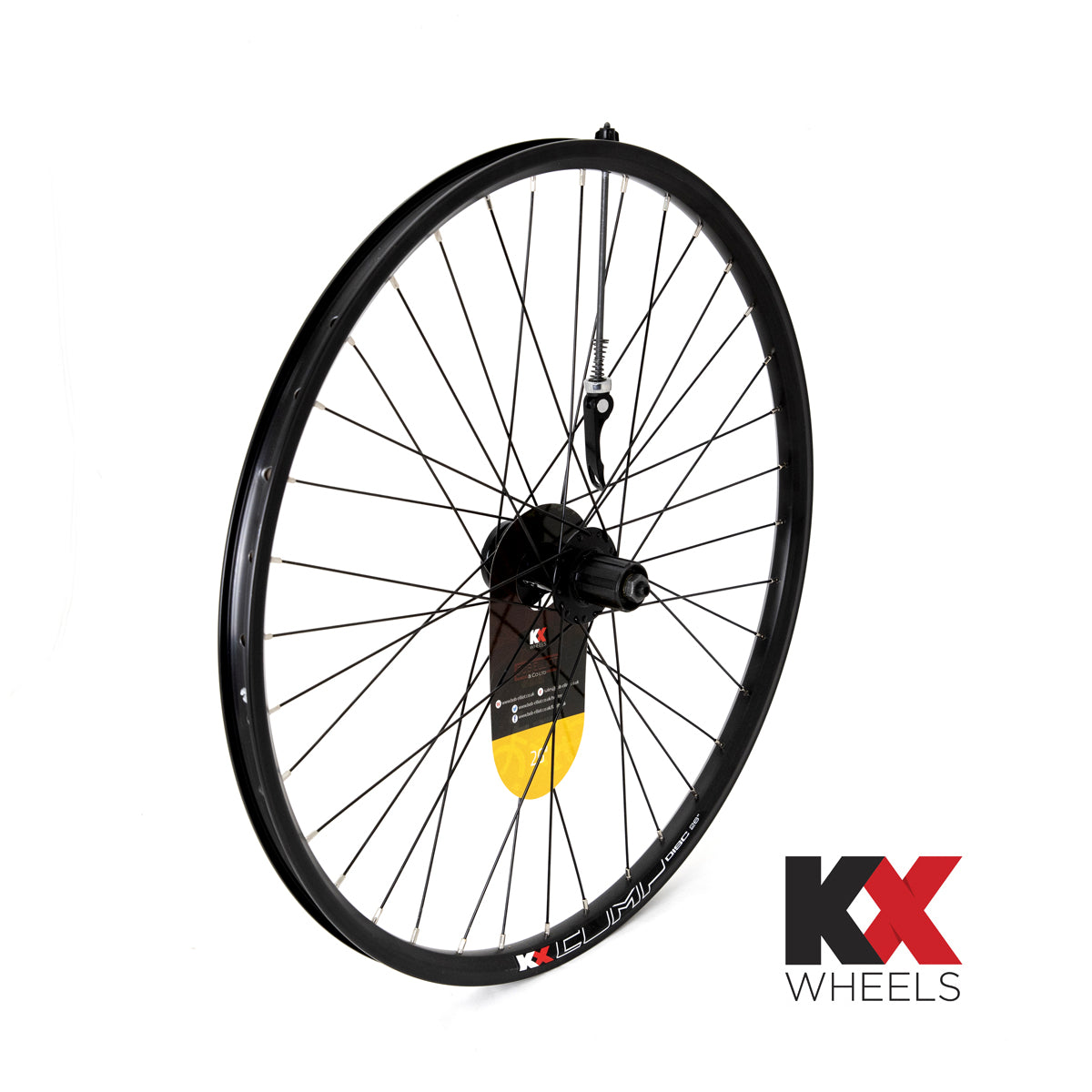 KX MTB 26" Doublewall Q/R Cassette Wheel Disc Brake (Rear) in Black