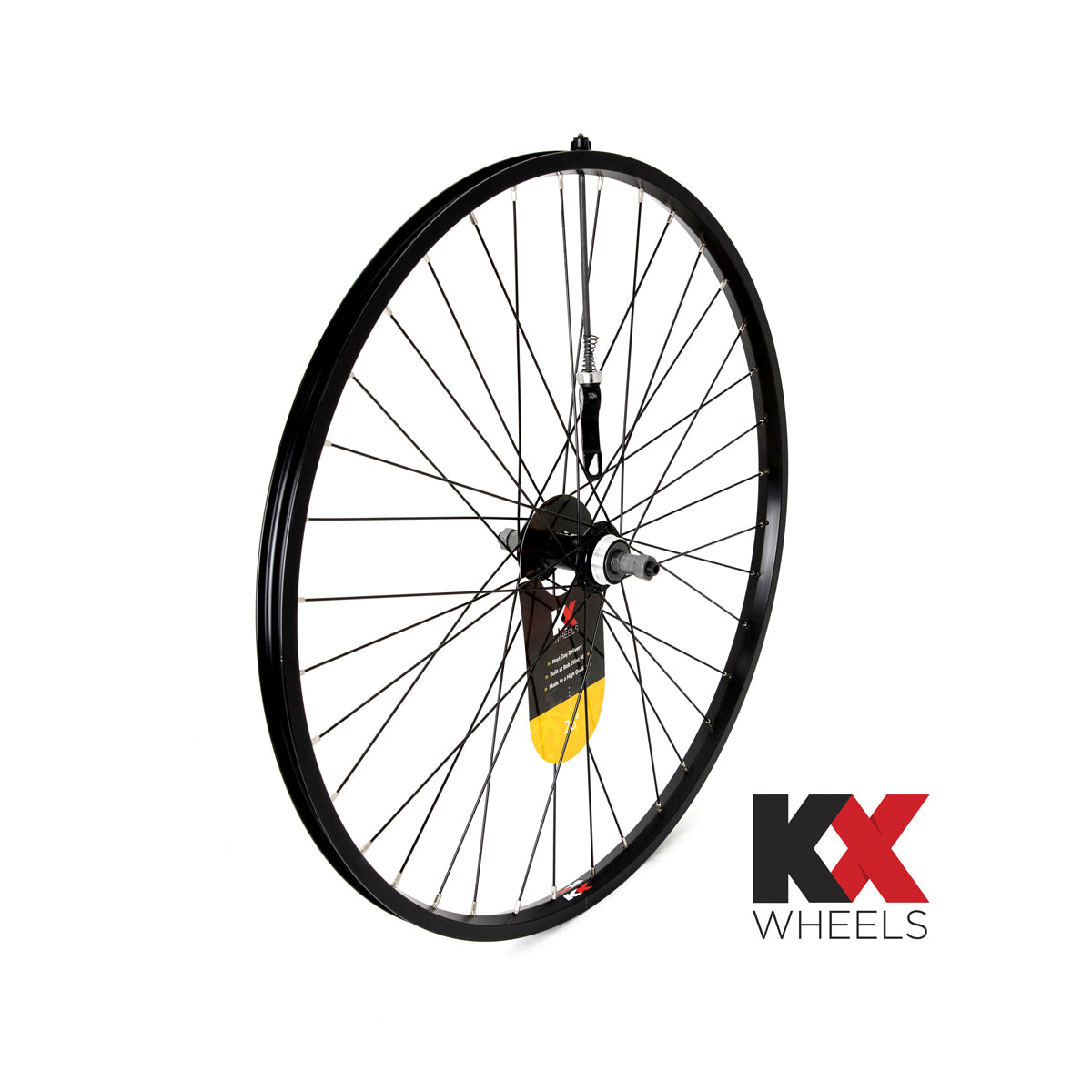 KX MTB 26" Singlewall Q/R Screw On Wheel Rim Brake (Rear) - Black