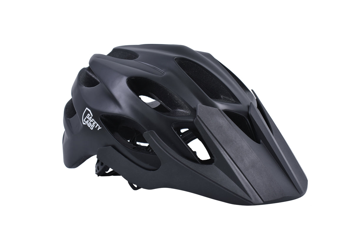 Safety Labs Vox Enduro Inmold Helmet With Integrated Rear Light in Black - Large (57-61cm)