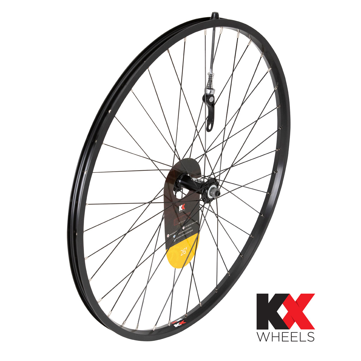 KX MTB 26" Singlewall Q/R Wheel Rim Brake (Front) - Black
