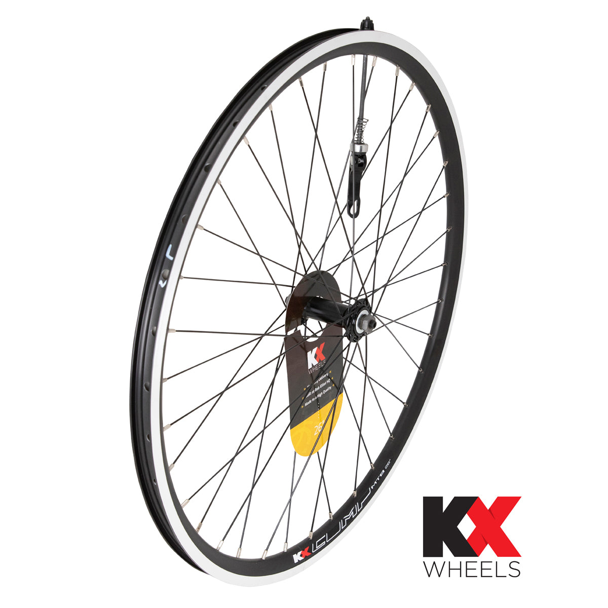 KX MTB 26" Doublewall Q/R Wheel Rim Brake (Front) - Black