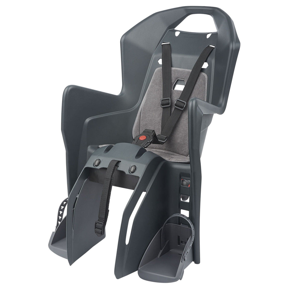 Polisport Koolah CFS Rear Child Seat (Carrier Fit) in Dark Grey/Silver