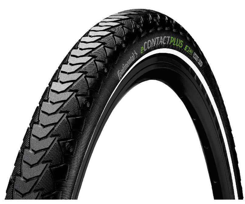 Continental eContact Plus Trekking Tyre in Black/Reflex (Wired) - 20 x 2.00"