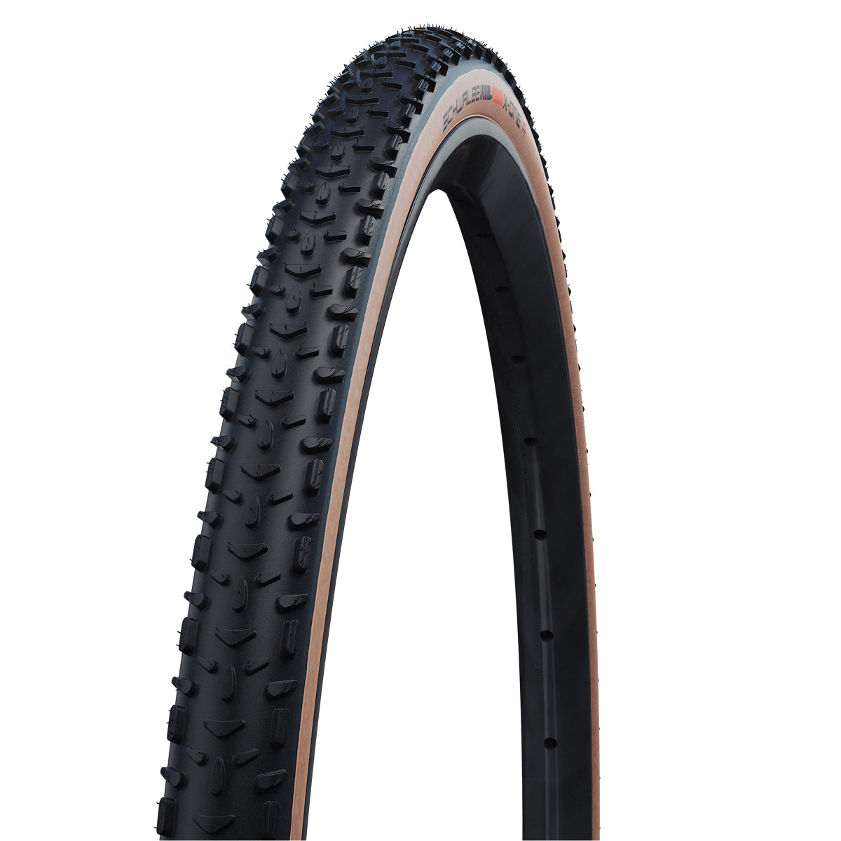 Schwalbe X-One R Super Race V-Guard TLE Gravel/Cross Tyre in Black/Trans (Folding) - 27.5 x 1.30"