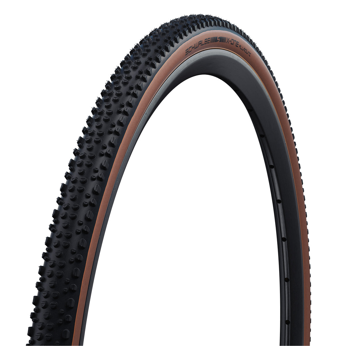 Schwalbe X-One Allround RaceGuard TLE Gravel/Cross Tyre in Bronze 700 x 33mm (Folding)