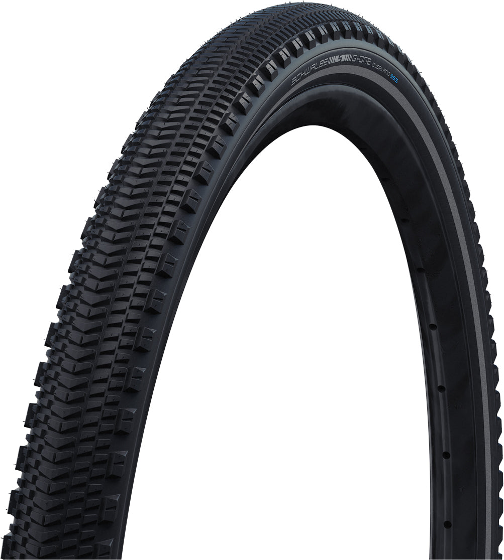 Schwalbe G-One Overland 365 4Season TLE Gravel Tyre in Black/Reflex (Folding) - 29 x 2.00"