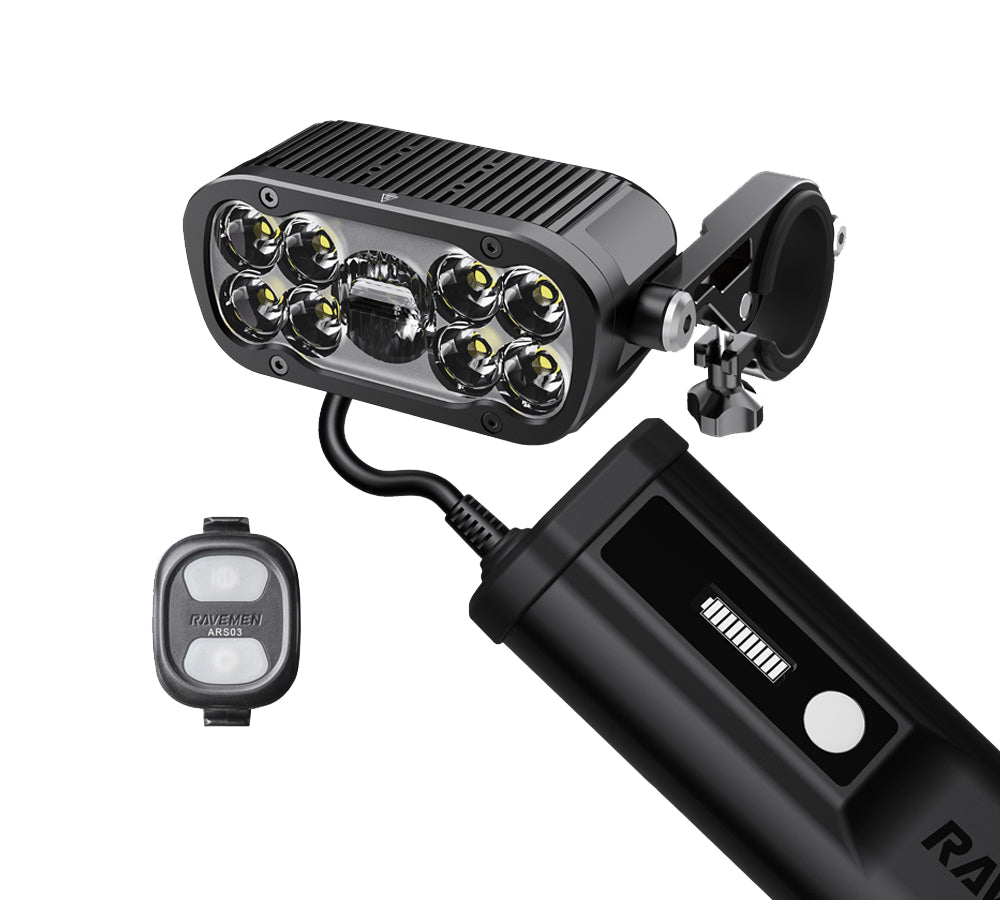 Ravemen XR6000 Wireless Switch Control MTB Front Battery Pack Headlight (6000 Lumens)