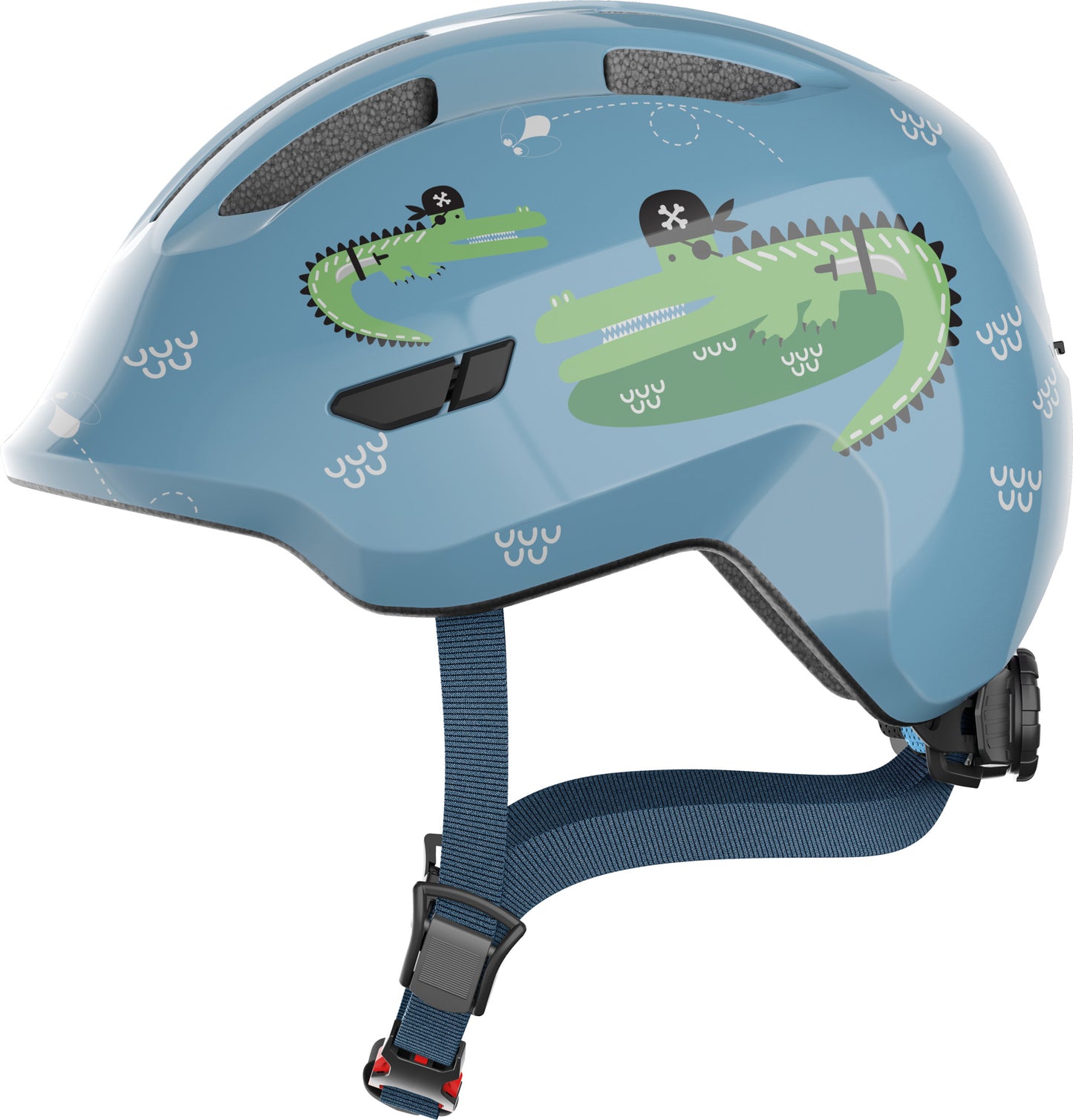 ABUS Smiley 3.0 Kids Leisure Helmet in Blue Croco - Medium (50-55cm)