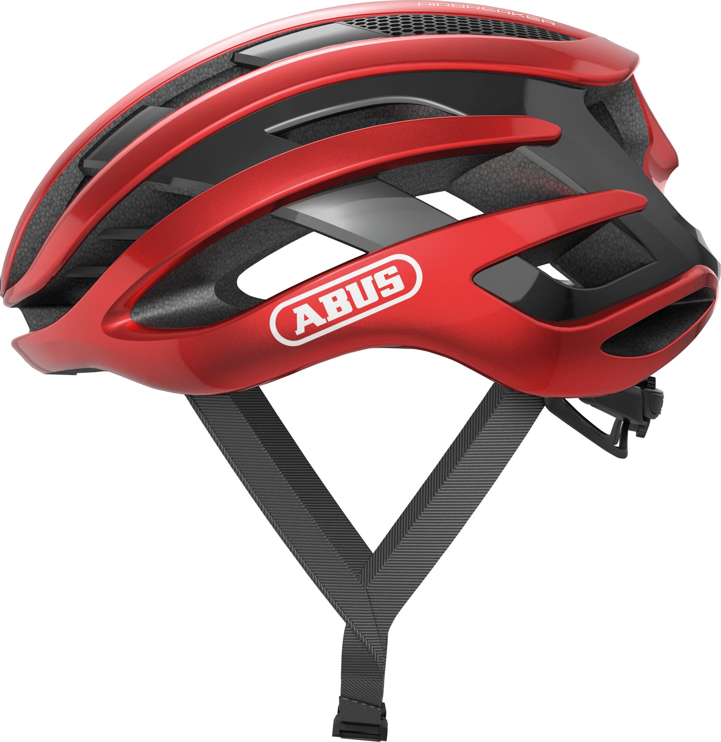 ABUS AirBreaker Road Elite Helmet in Performance Red (Made in Italy) - Large (59-61cm)