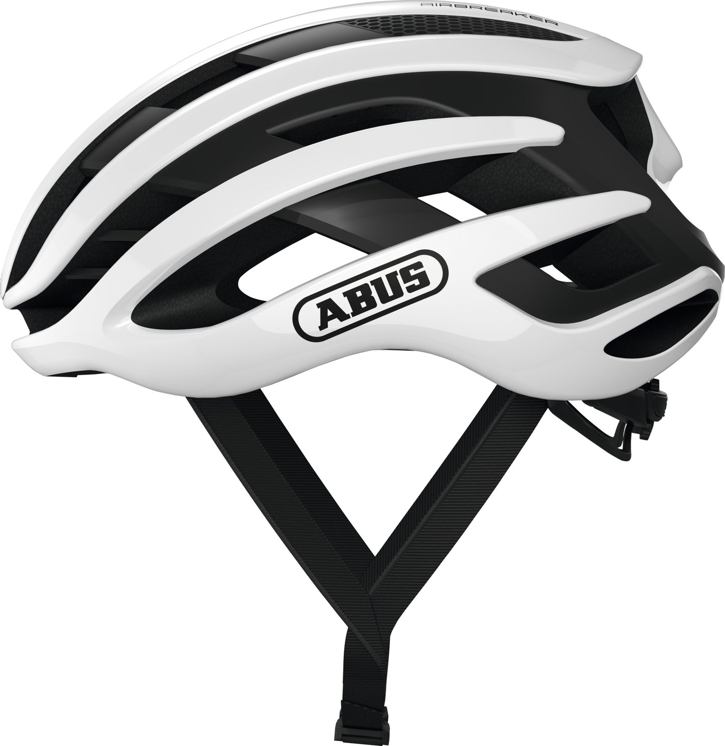 ABUS AirBreaker Road Elite Helmet in Polar White (Made in Italy) - Large (59-61cm)