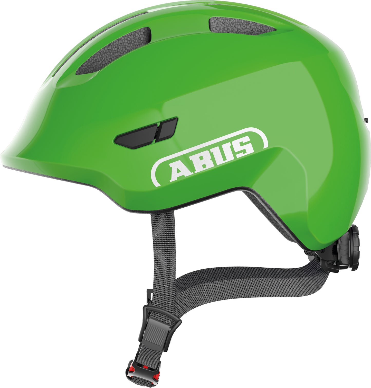 ABUS Smiley 3.0 Kids Leisure Helmet in Shiny Green - Medium (50-55cm)