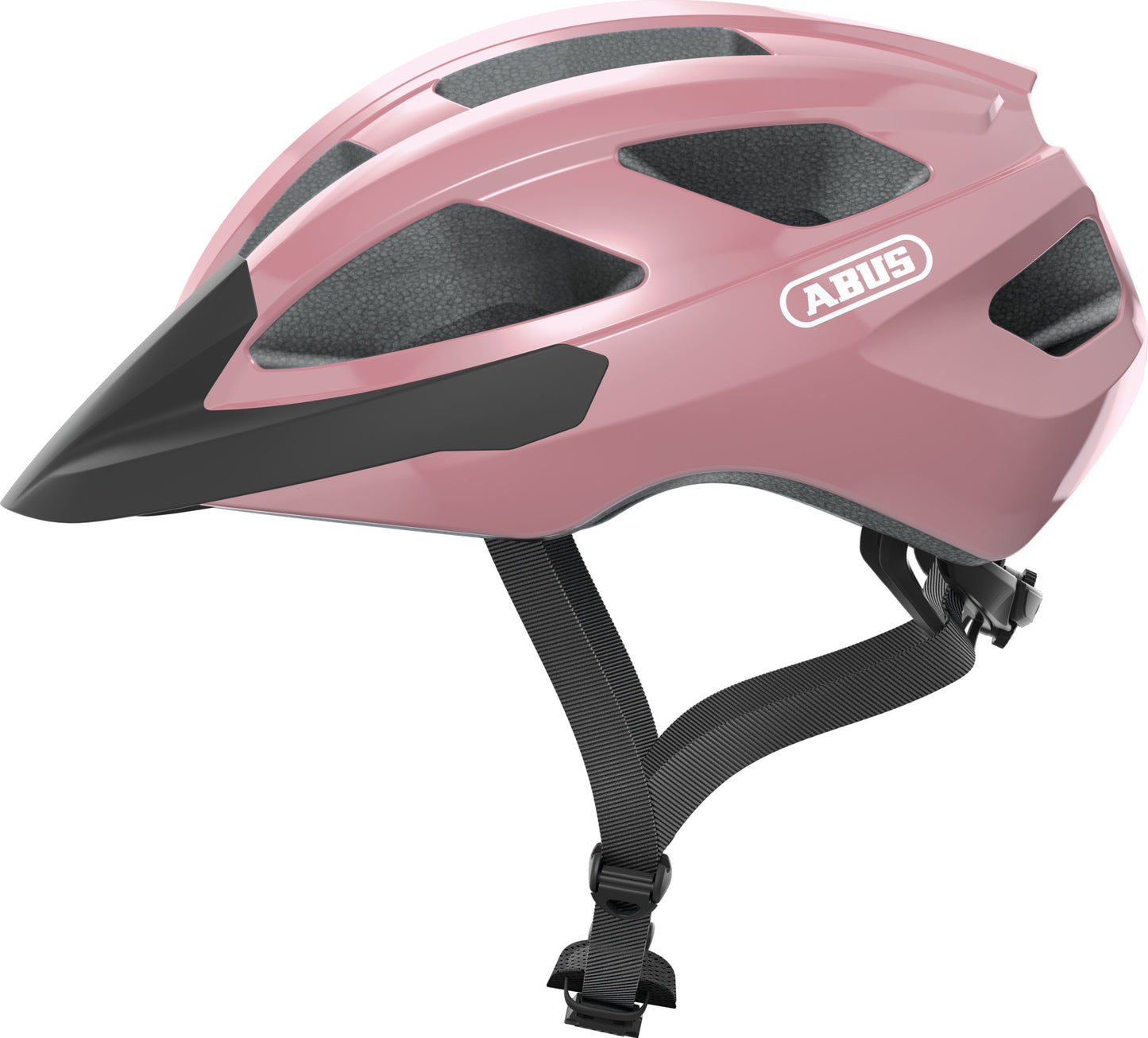 ABUS Macator Road Helmet in Shiny Rose - Large (58-62cm)