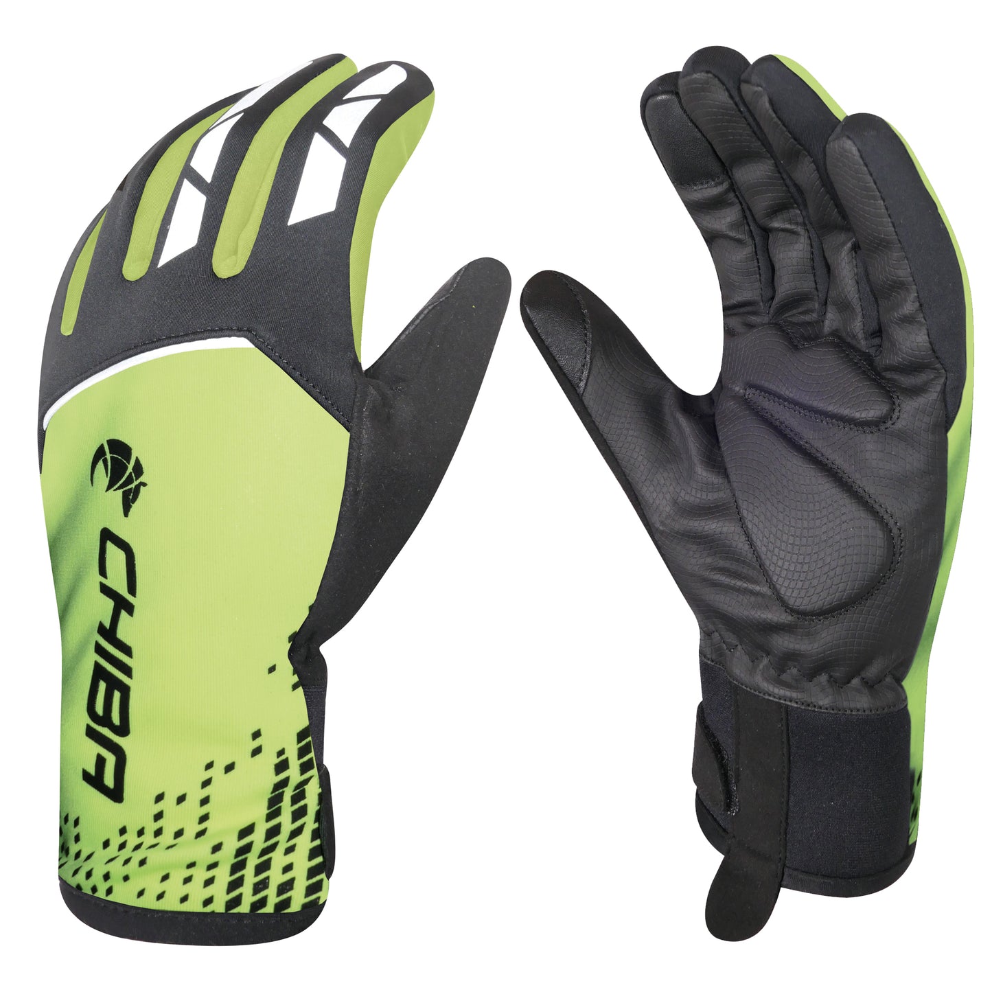 Chiba 2nd Skin Light-Line Windprotect Waterproof Glove in Fluo Yellow - Large