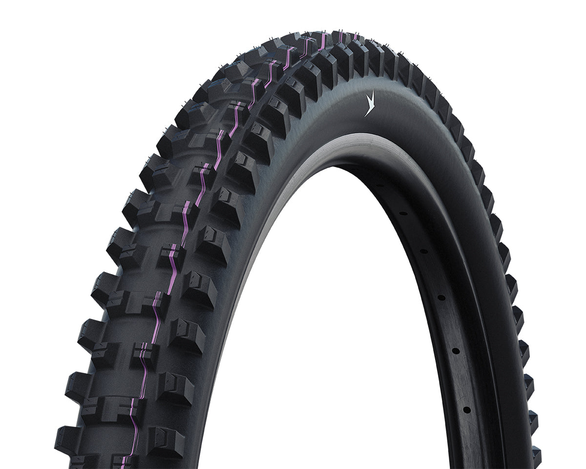 Schwalbe Shredda Radial Gravity Pro Ultra Soft MTB Tyre in Black 29 x 2.50" (Front) (Fold)