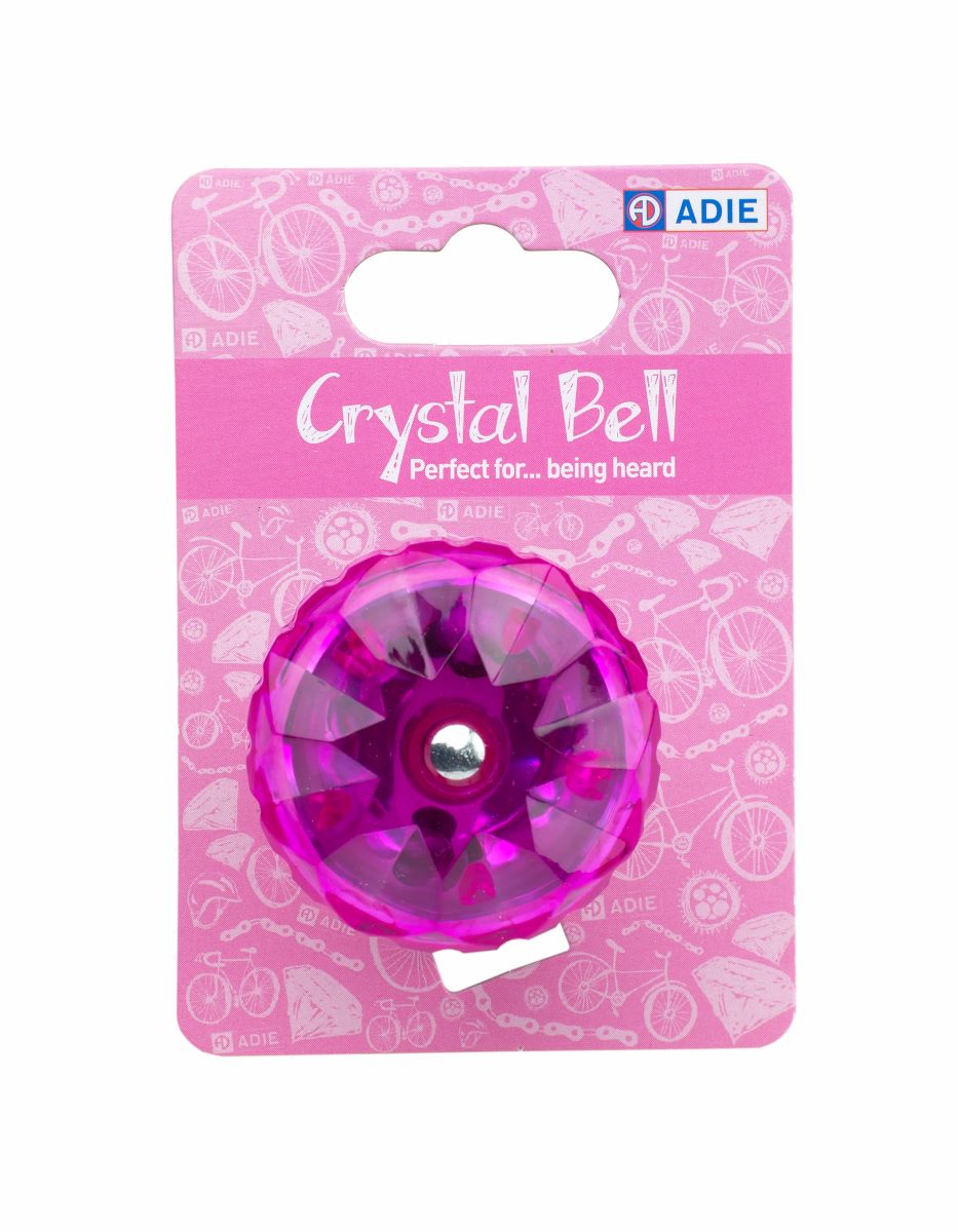 Adie Crystal Pink Bell (carded)