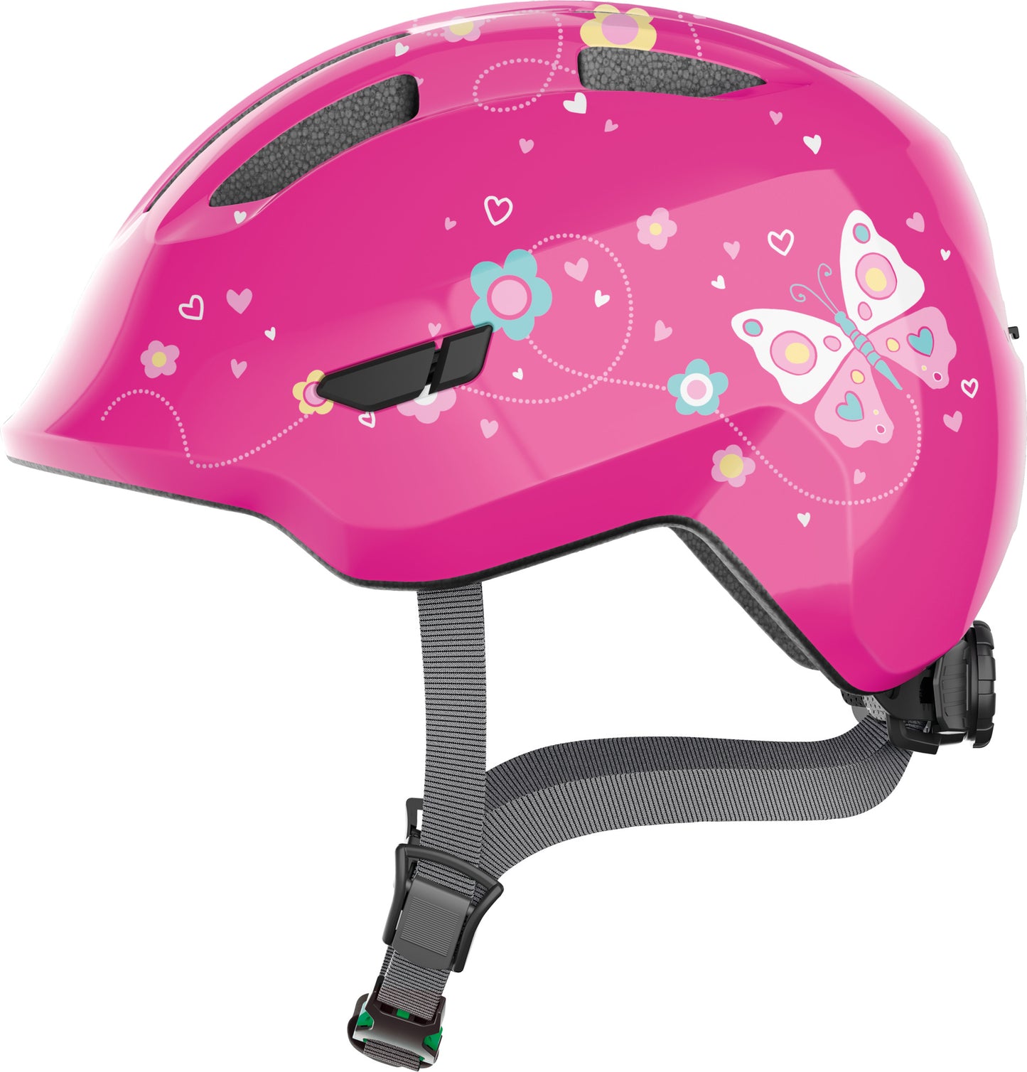 ABUS Smiley 3.0 Kids Leisure Helmet in Pink Butterfly - 24129/M