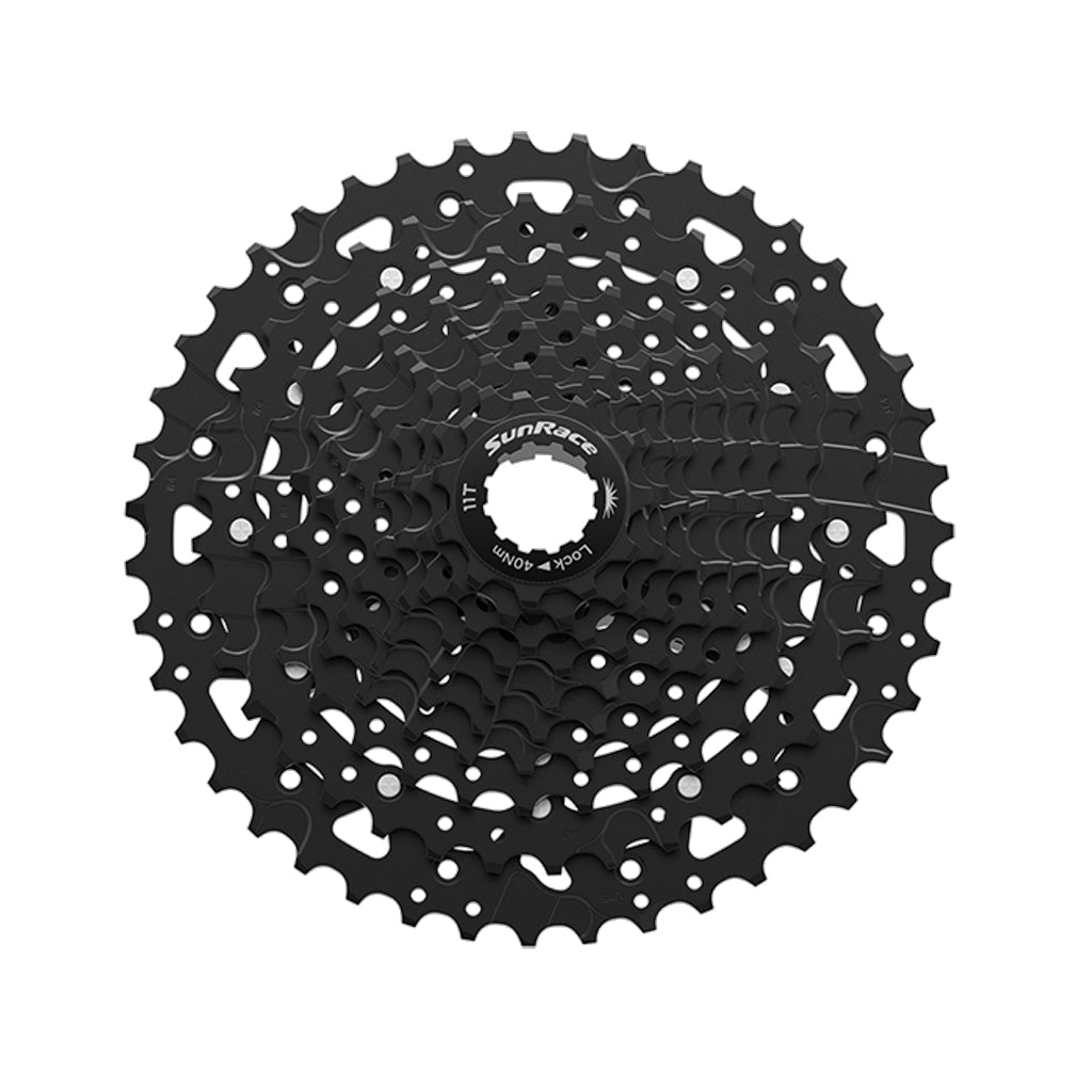 SunRace CSUS400 LinkGuide-Cues 10 Speed Cassette 11-43T in Black