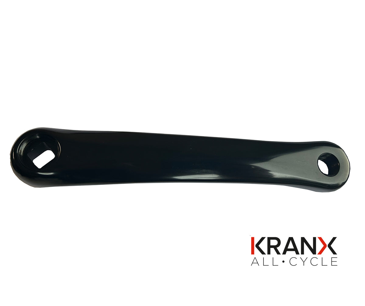 KranX Alloy L/H Crank Diamond Taper in Black - 170mm