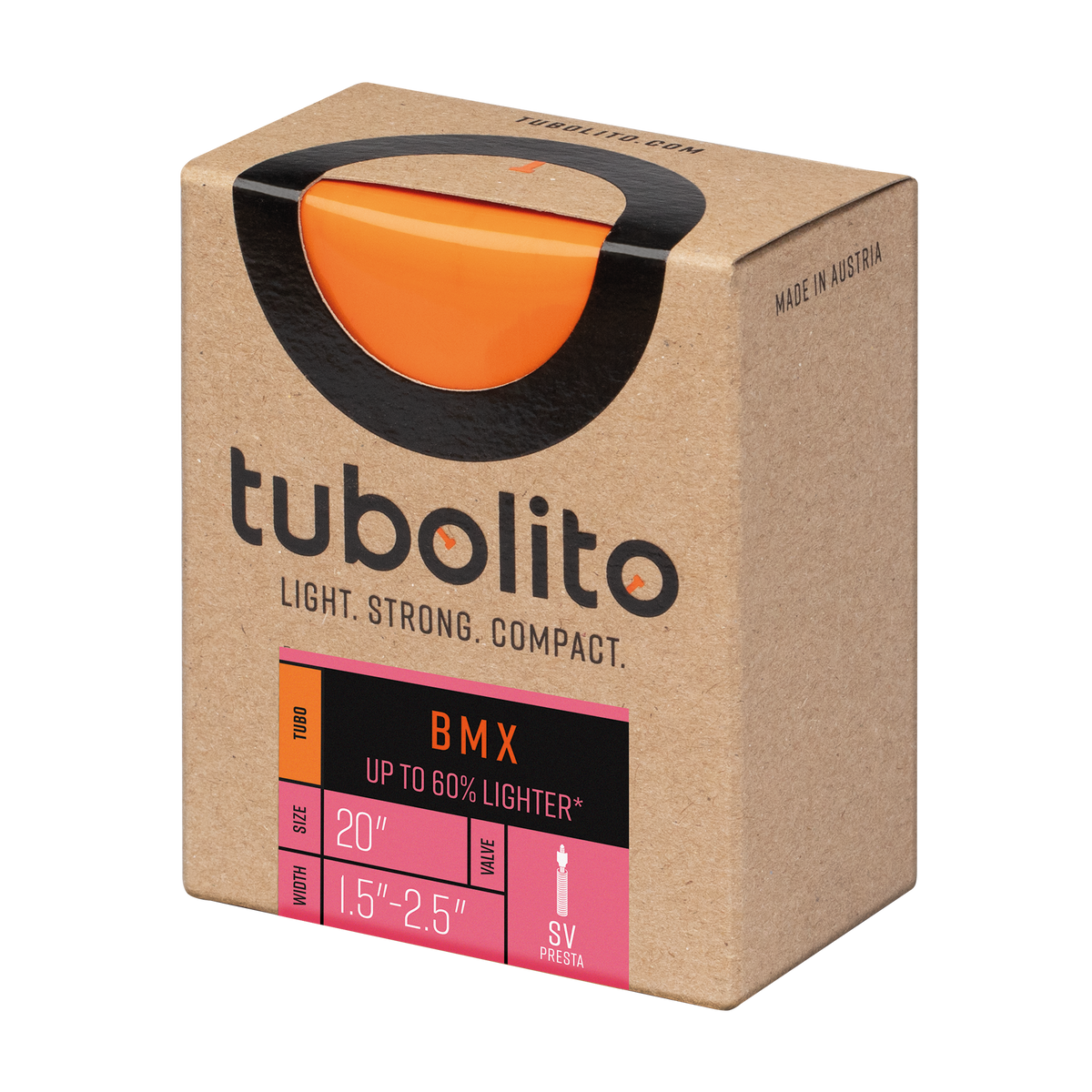 Tubolito Tubo BMX 42mm Presta Valve in Orange (20 x 1.50" - 2.50")