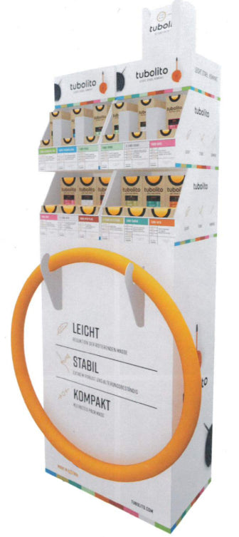 Tubolito Large Package Cardboard POS Stand