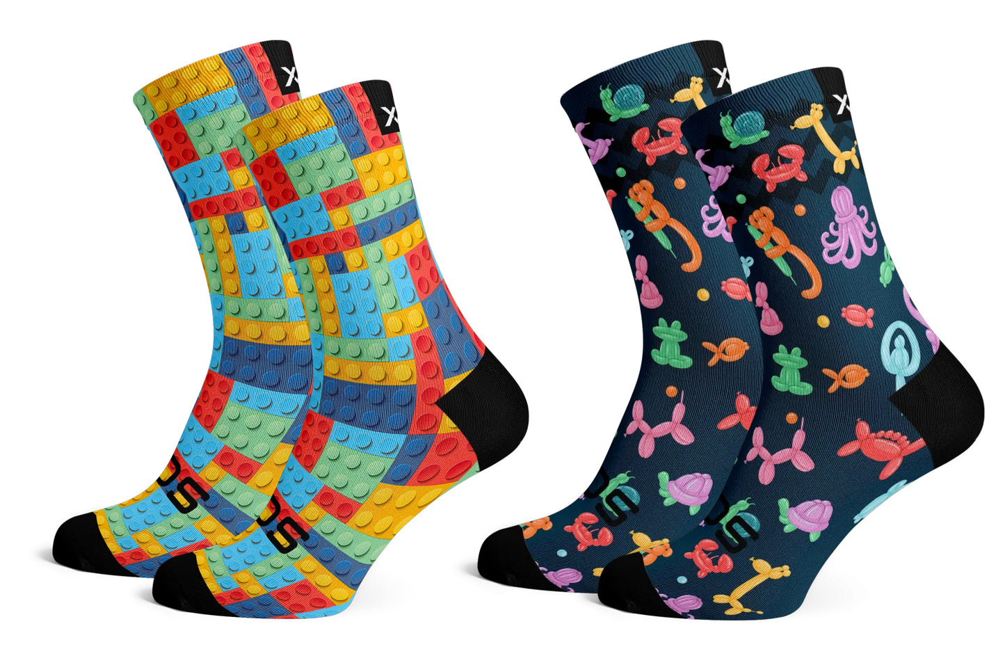 Sox Footwear Blocks & Balloon Combo Pack Kids (Size 9-12)